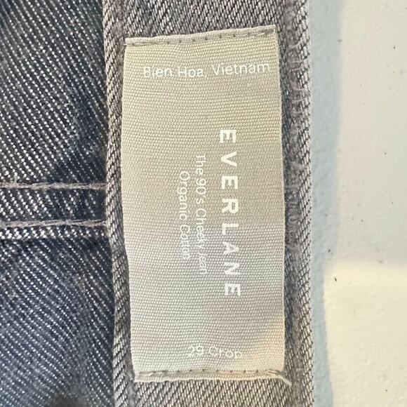 EVERLANE 90s Cheeky Jean Organic 29 Crop Gray High Rise Slim Straight Tapered - Picture 9 of 9